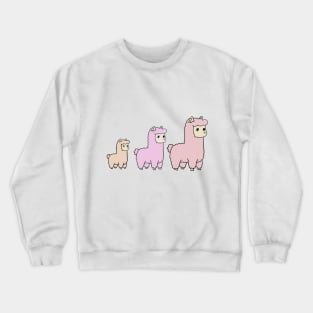 Llama Alpaca Cute Design Crewneck Sweatshirt